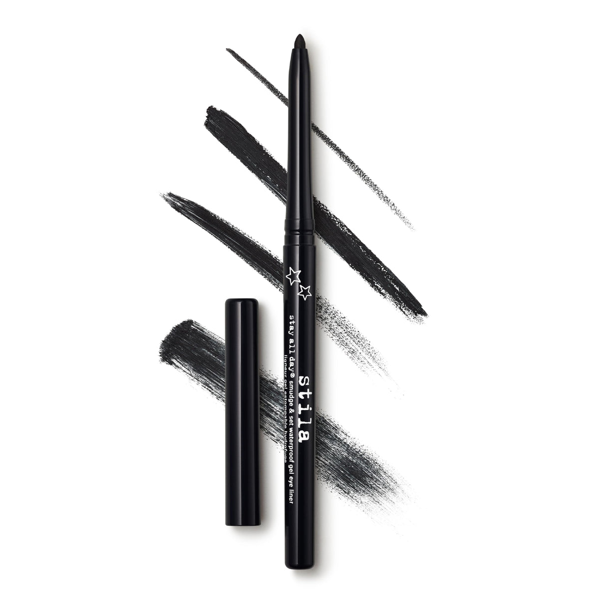 stila stingray black front view showing sleek pencil for easy application