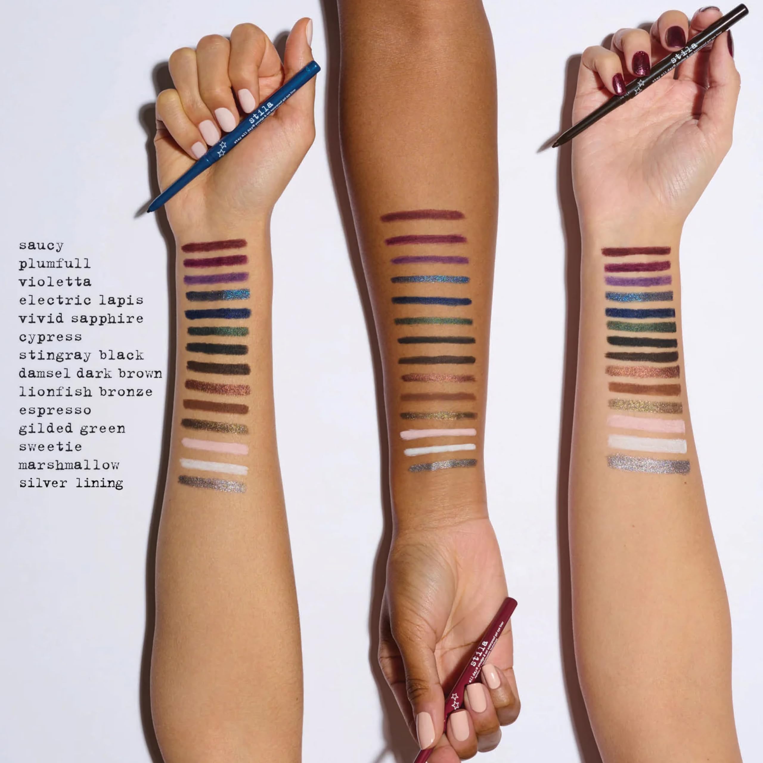 stila stingray black applied to waterline highlighting safe definition