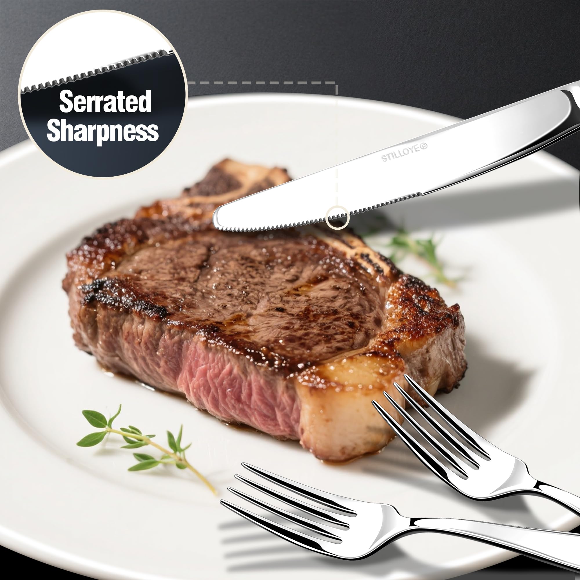 Stilloye flatware full table setting demonstrating cohesive style for dinners