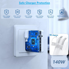 StinkLight charger side with foldable plug visible, portable wall adapter for travel convenience