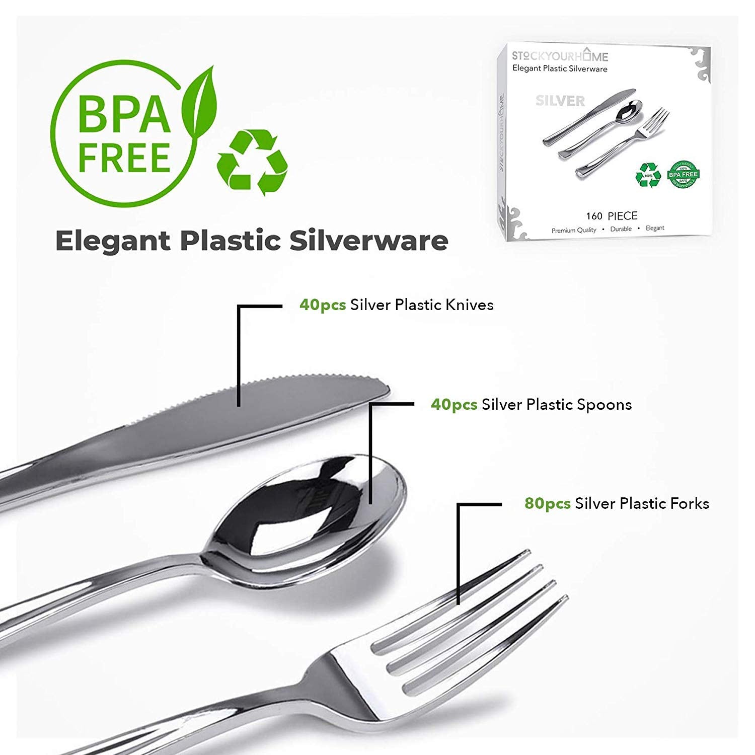 Stock Your Home fork close-up highlighting sturdy tines and comfortable grip