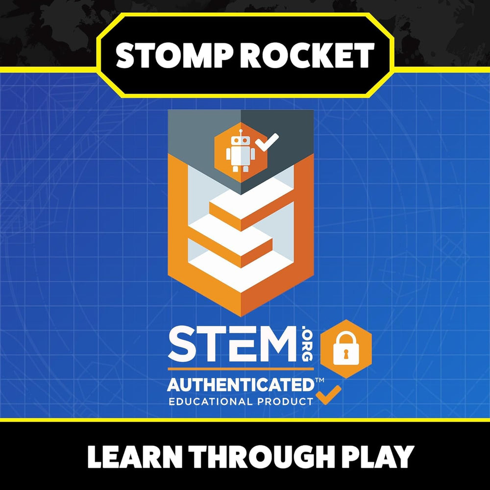 Family using Stomp Rocket Jr together promoting cooperative STEM play