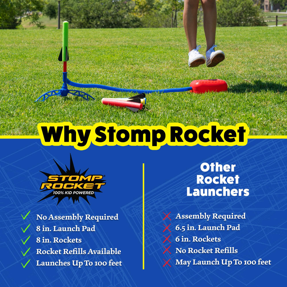 Stomp Rocket Jr foam rocket detail highlighting soft, kid-safe construction
