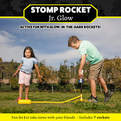 Stomp Rocket Jr launch pad close-up with durable base visible for stability