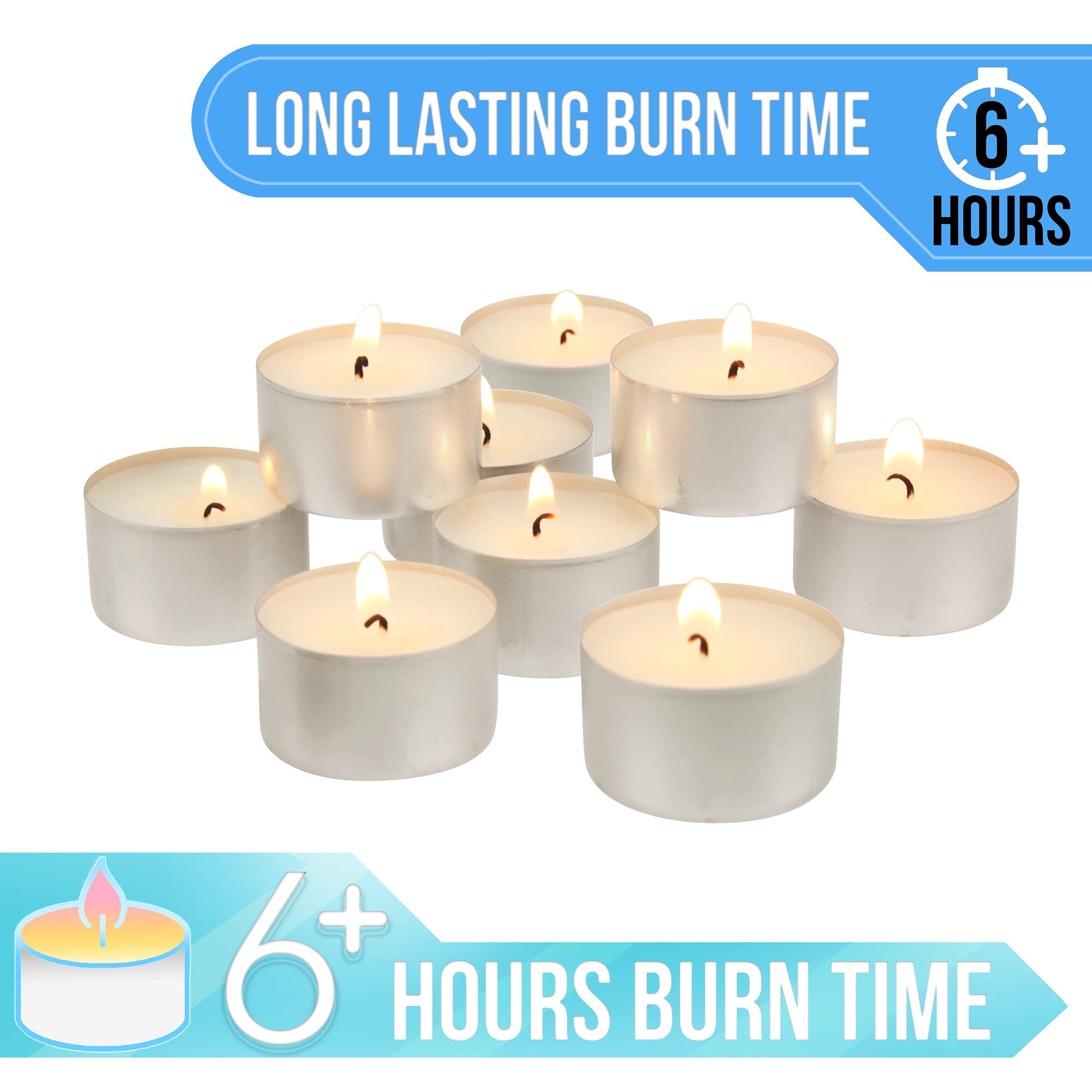 Stonebriar tea light in aluminum cup containing melted wax safely