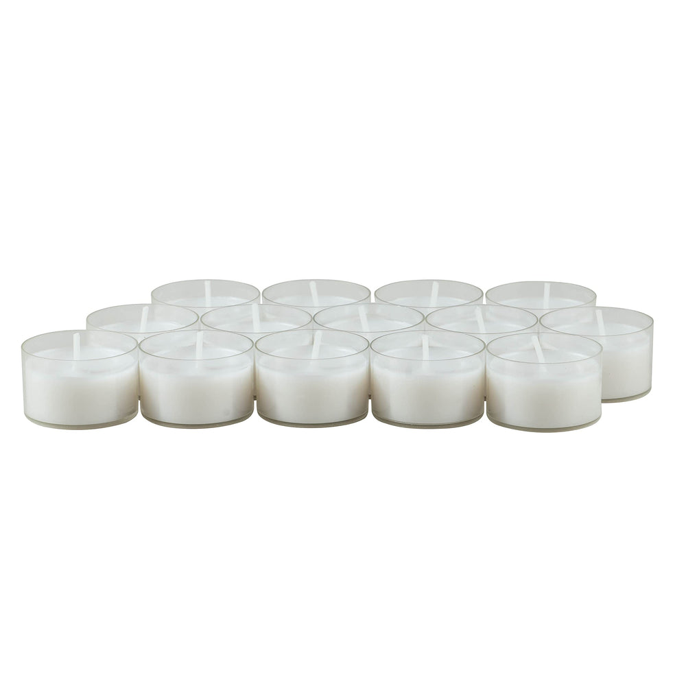 Stonebriar tea lights on a restaurant table enhancing dining atmosphere