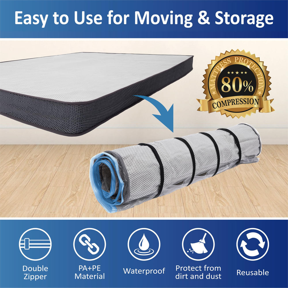 Storage Logic blue zipper close-up highlighting smooth slider for secure airtight closure