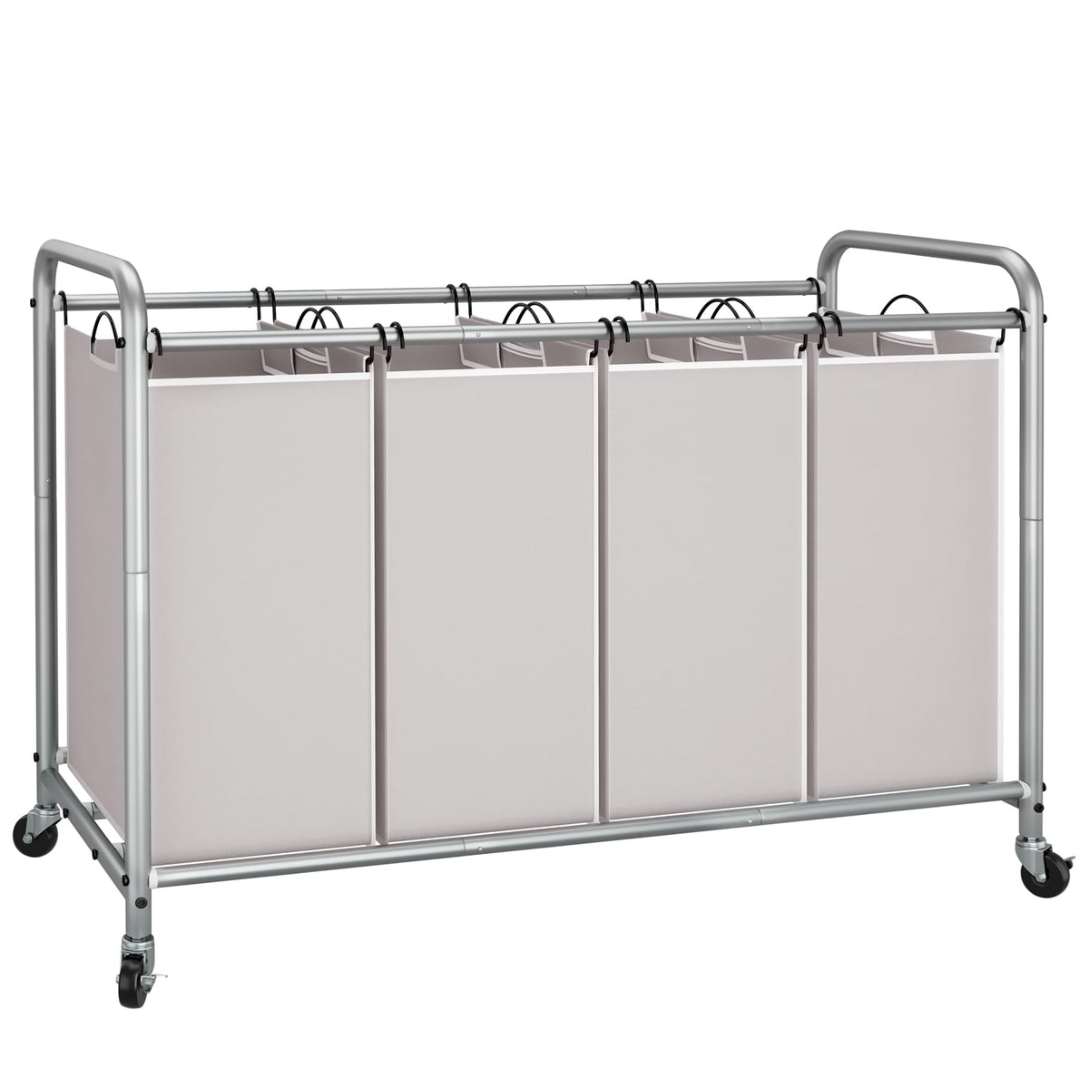 STORAGE MANIAC front view of four-section sorter showing organized compartments and capacity benefit