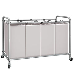 STORAGE MANIAC front view of four-section sorter showing organized compartments and capacity benefit
