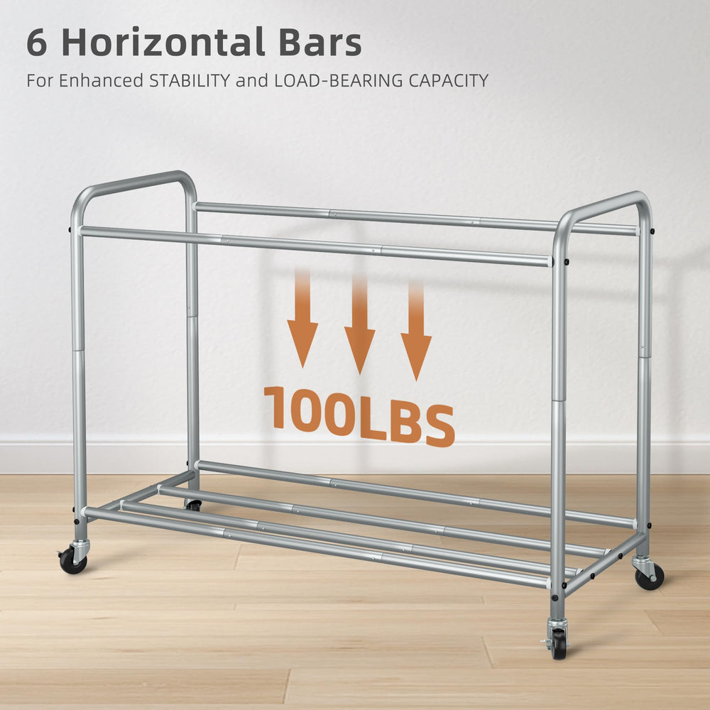 STORAGE MANIAC metal handles on removable bag for easy carrying to washer and convenience
