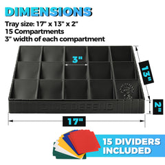 Storage Standard tray holding sleeved cards to protect and organize collection