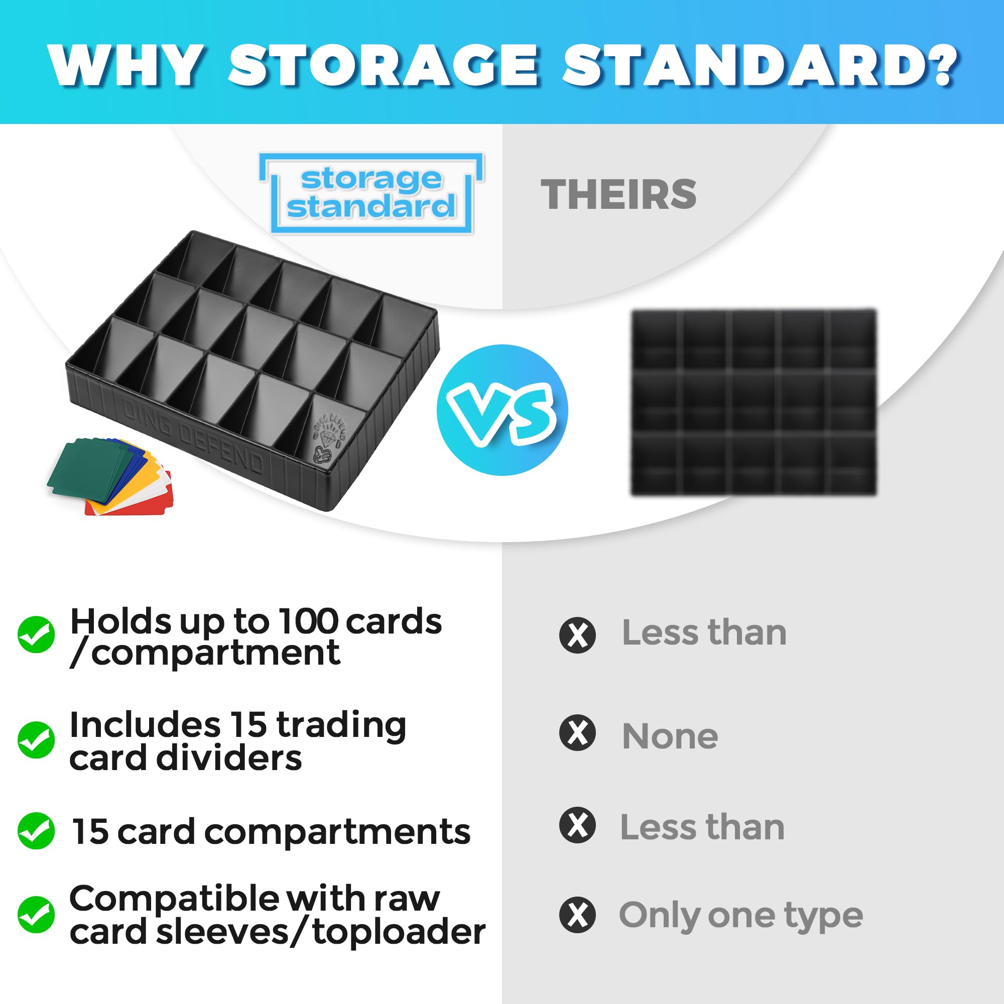 Storage Standard stacked trays saving shelf space and improving access
