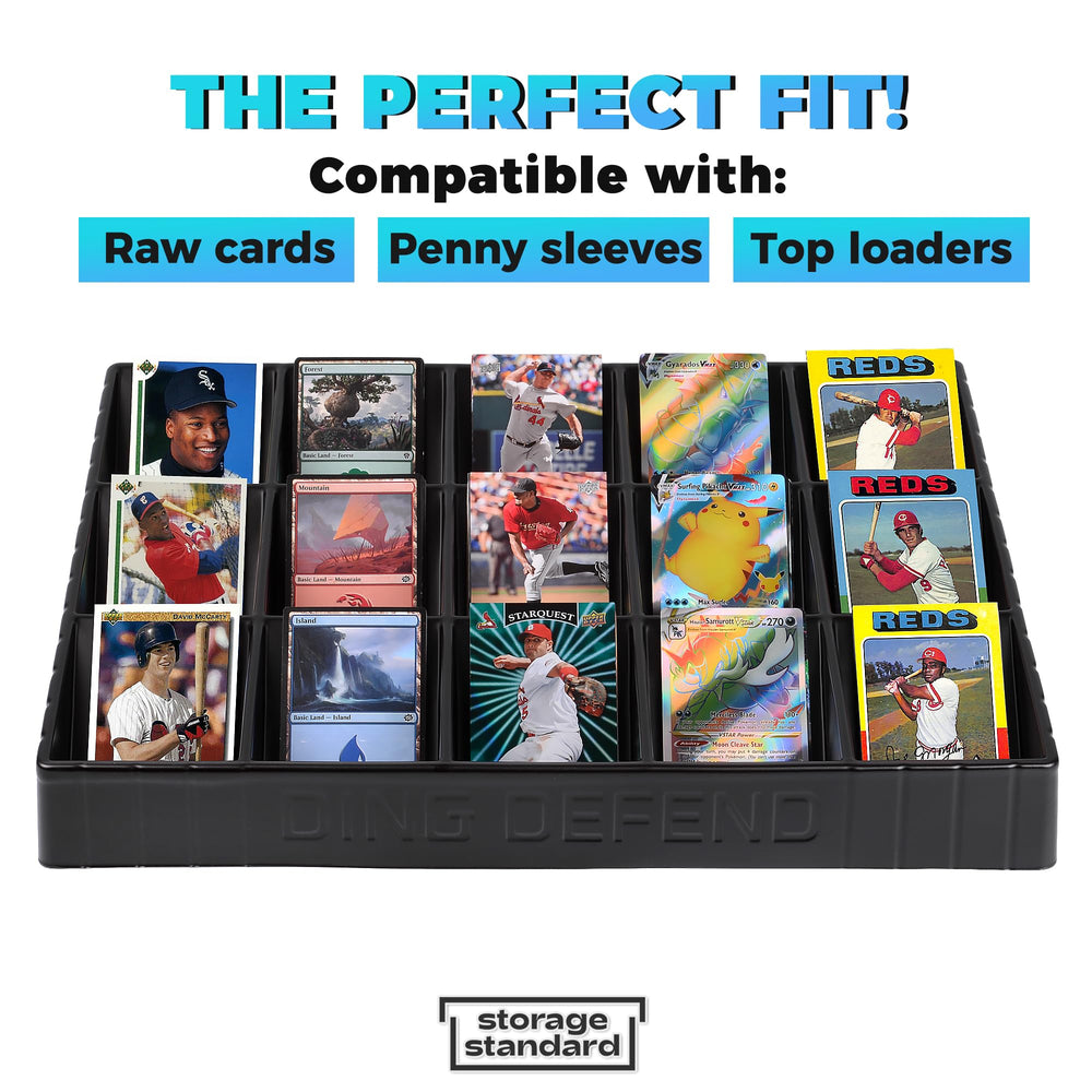 Storage Standard tray with toploaders inside keeping cards secure and visible