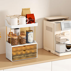 StorBin drawers open with palettes showing tidy hidden storage convenience