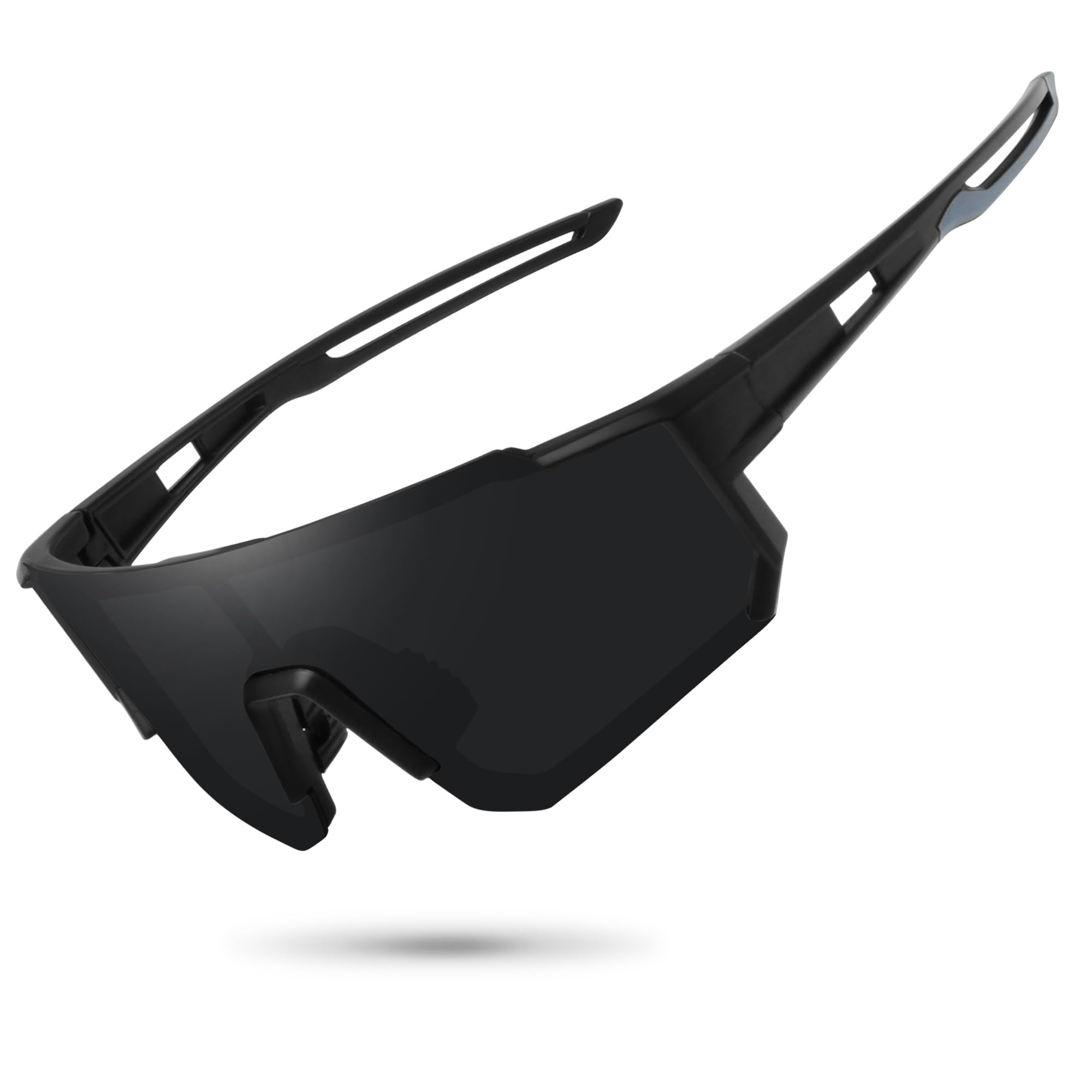 STORYCOAST front view matte black frame showing sporty fit and neutral style