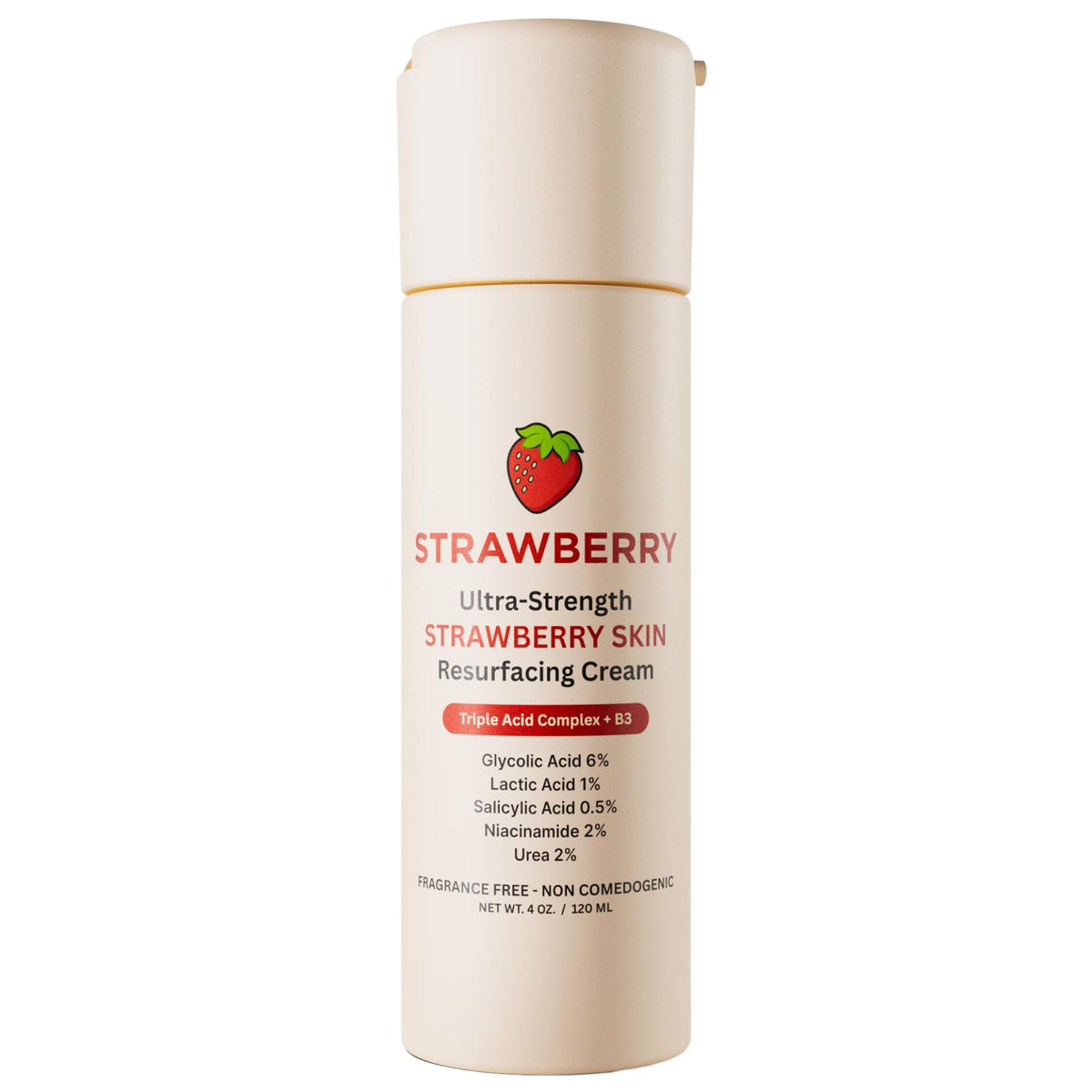 STRAWBERRY front packaging showing KP Bump Eraser cream and smoothing benefit