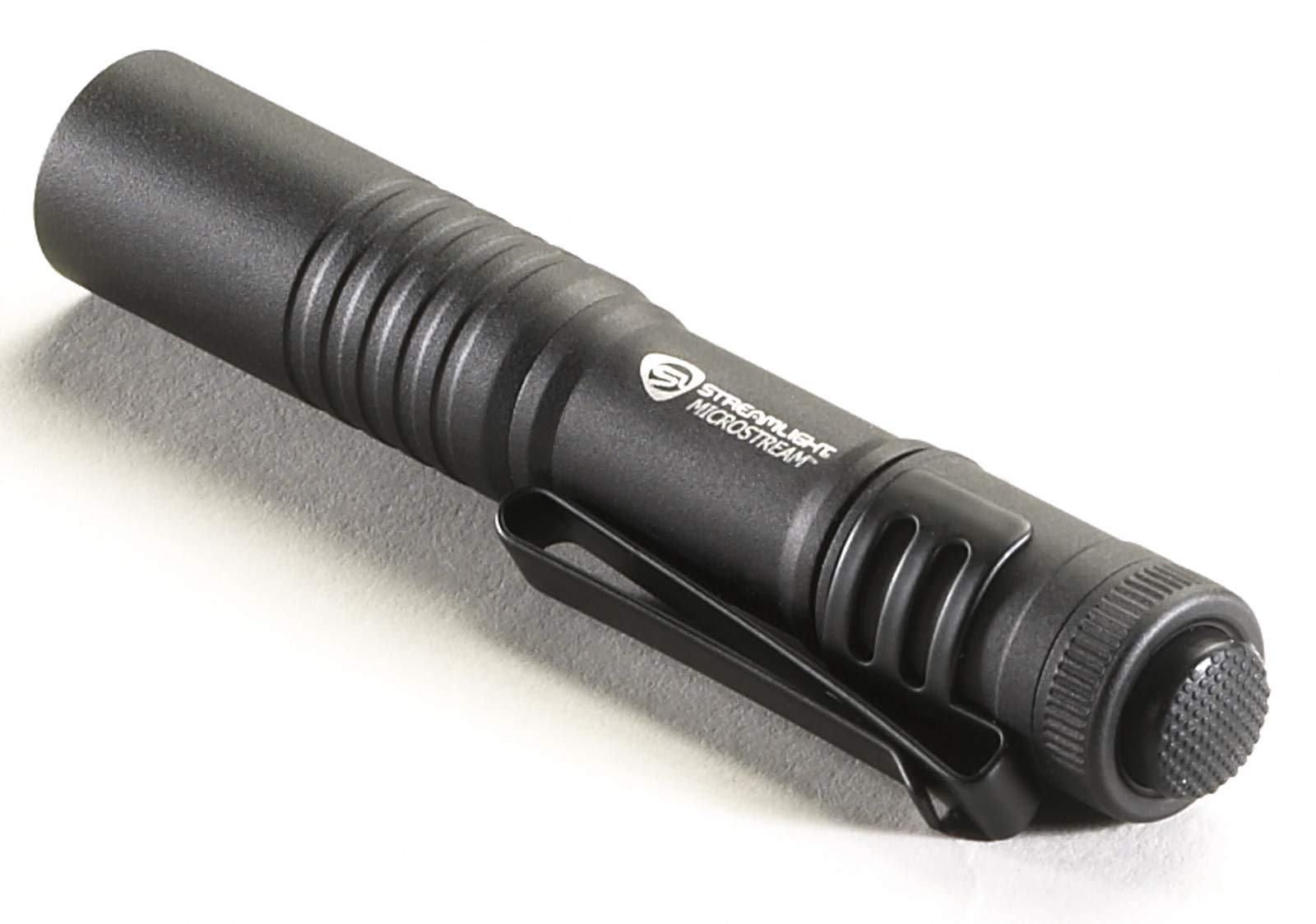 Streamlight MicroStream held in hand to show scale, lightweight portability benefit