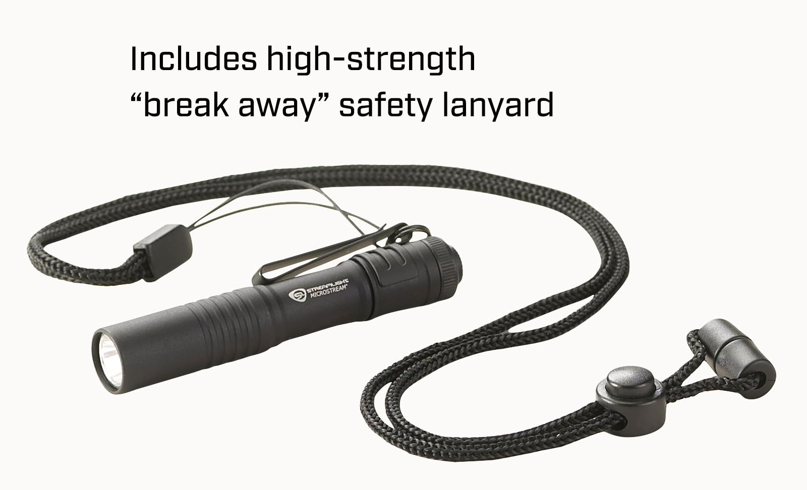 Streamlight MicroStream removable pocket clip attached to flashlight, secure everyday carry benefit