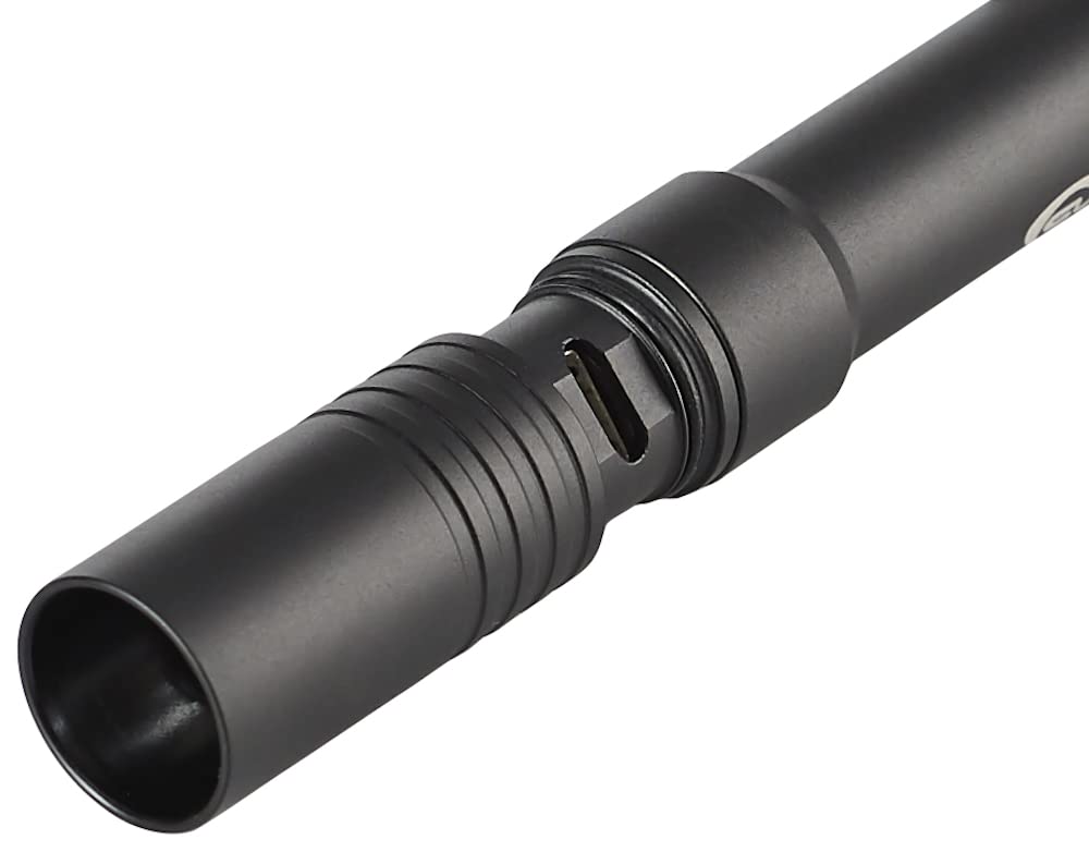 Streamlight Stylus Pro clipped to holster and pocket for easy carry and quick access