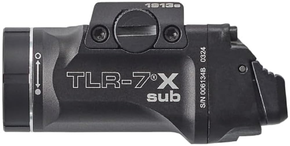 Streamlight TLR-7 X Sub clamp on 1913 rail demonstrating secure low-profile fit
