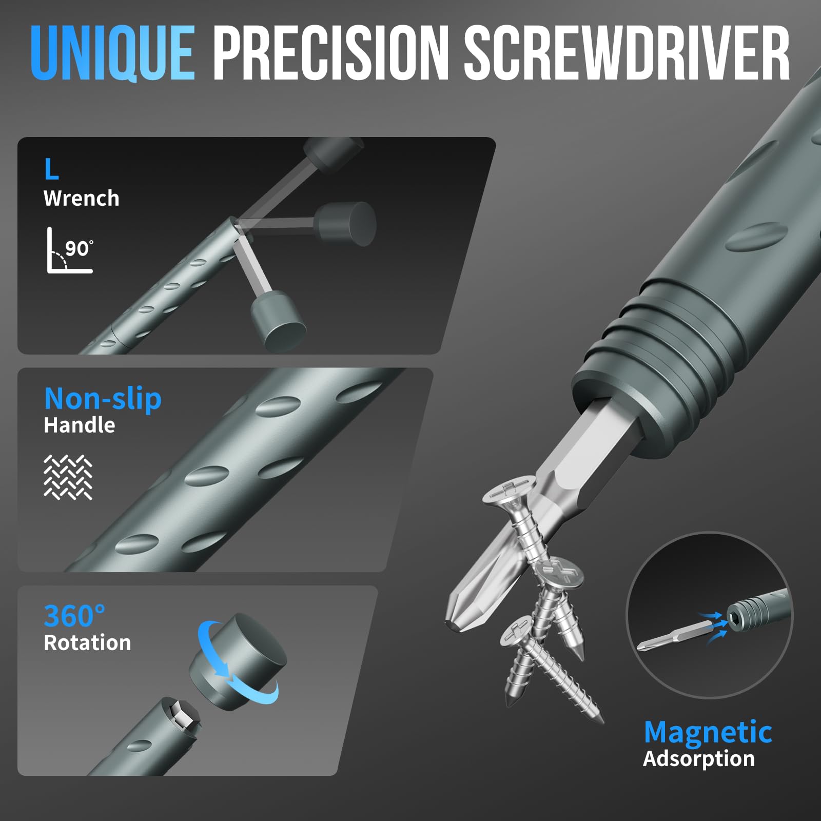 STREBITO close-up of bit selection highlighting steel bits durability and variety
