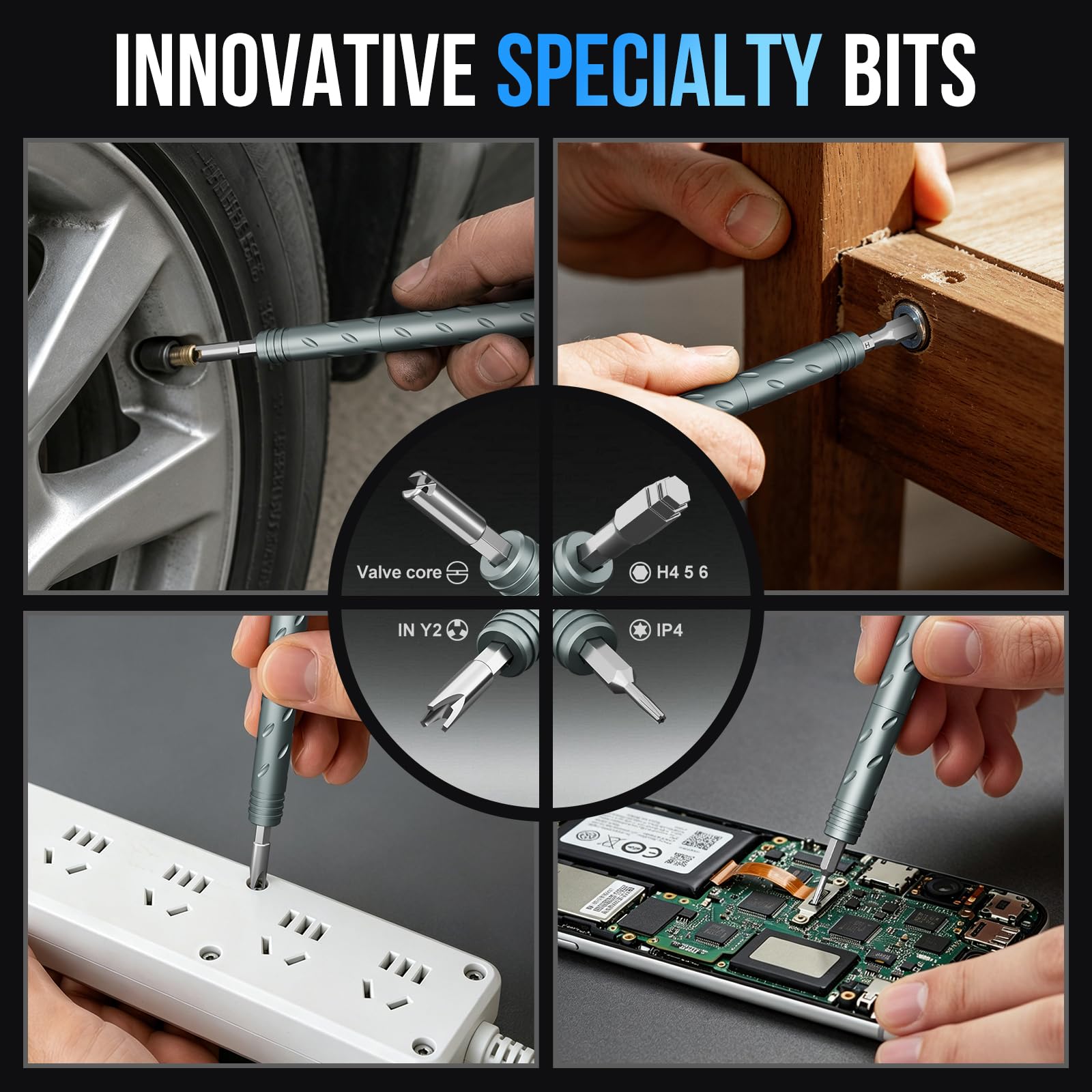 STREBITO mini wrenches and accessories displayed for small-nut adjustments benefit