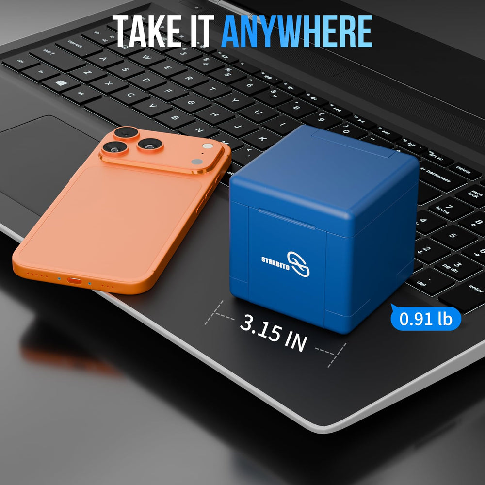 STREBITO packaging and contents overview showing complete kit for on-the-go repairs