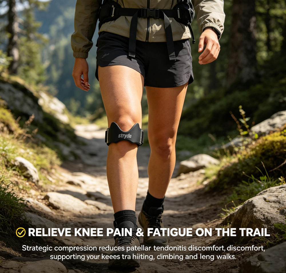 Stryde Knee during running showing stable tendon support