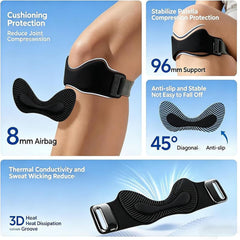 Stryde Knee texture and fastener detail showing adjustable support