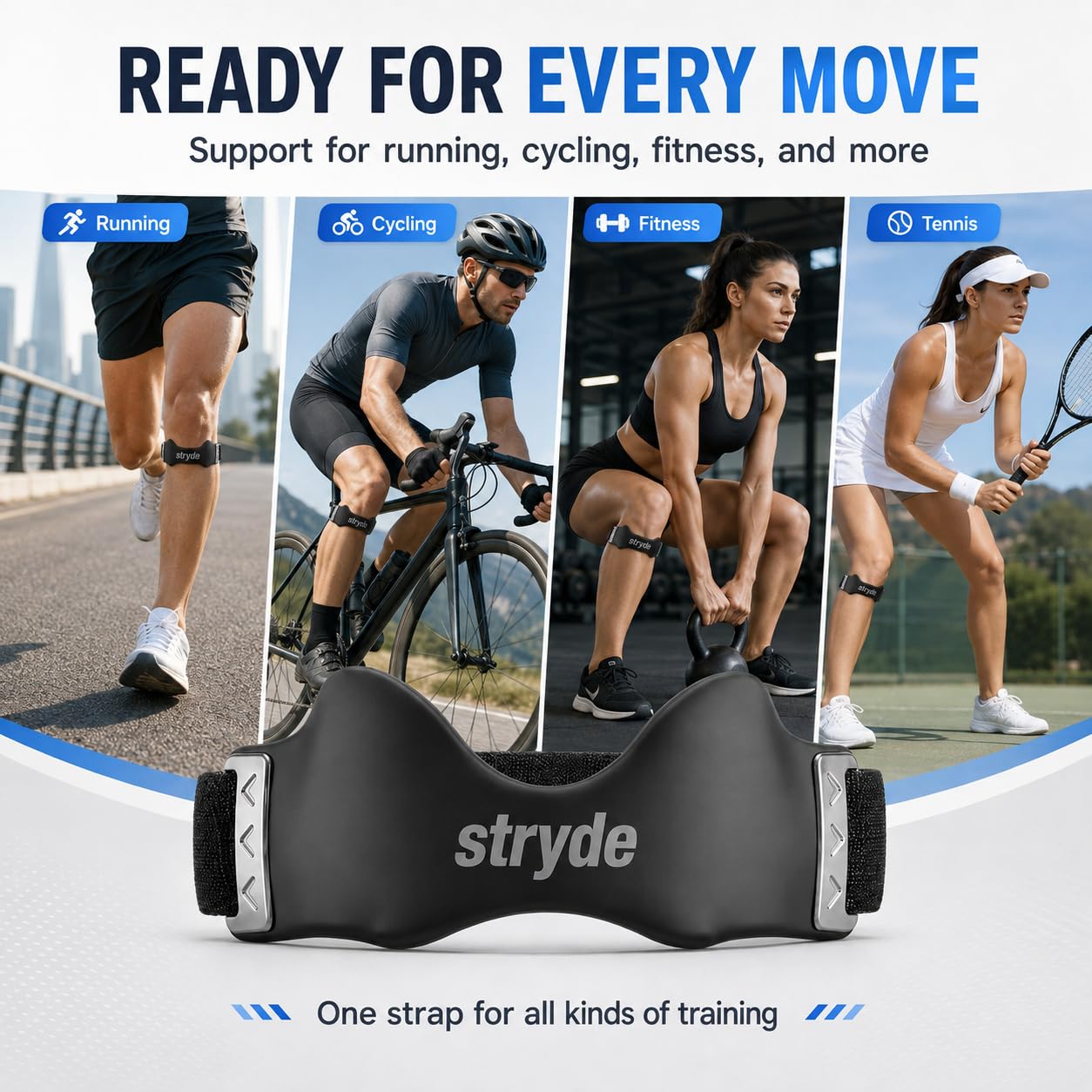 Stryde Strap breathable fabric texture close-up for all-day comfort