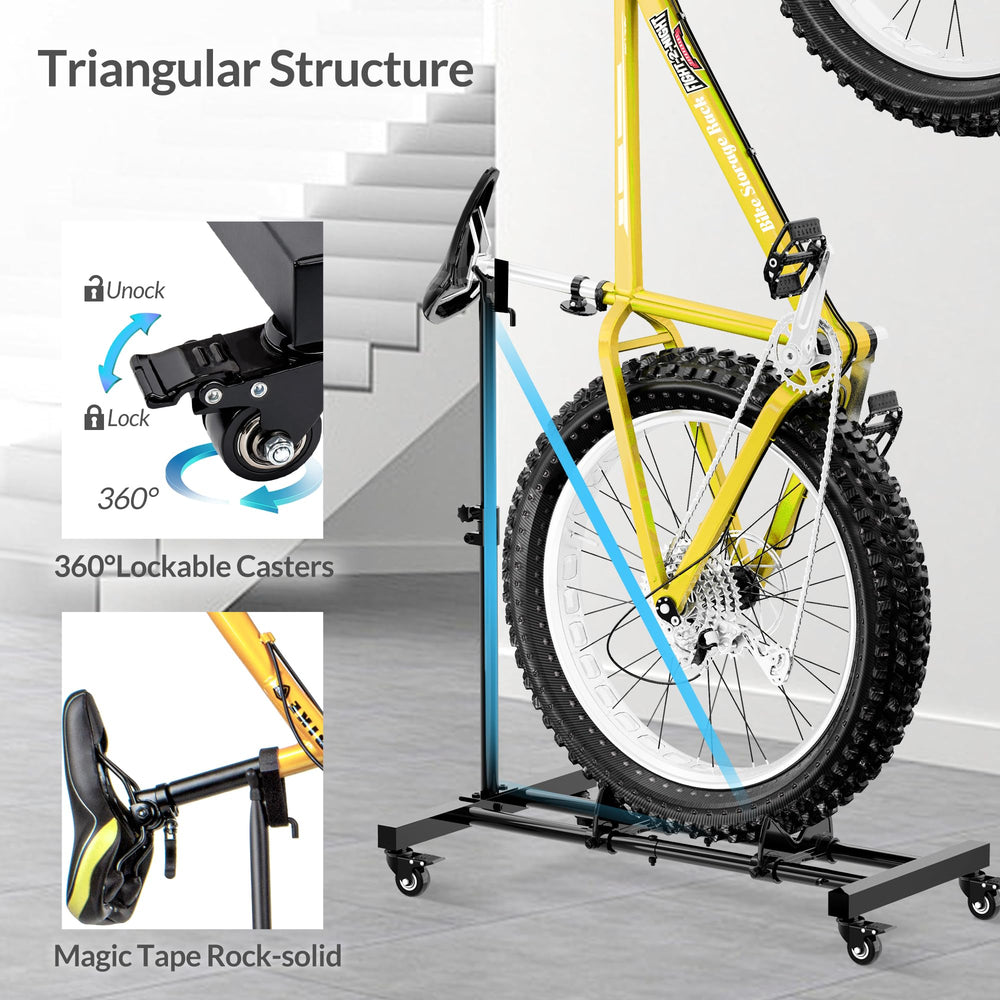 Sttoraboks adjustable lifting rod detail allowing tailored bike fit