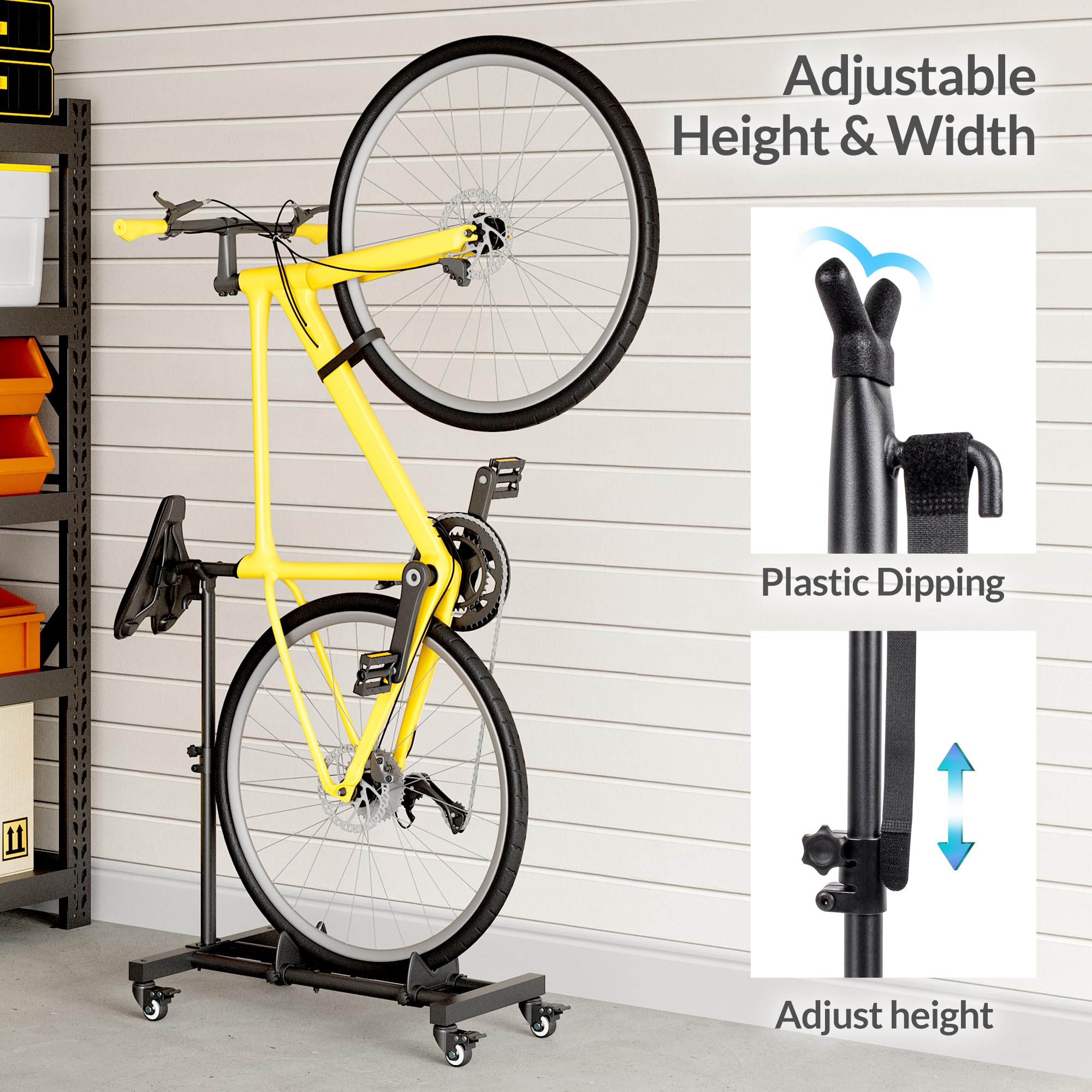 Sttoraboks demo with wide tire showing compatibility up to 4 inches