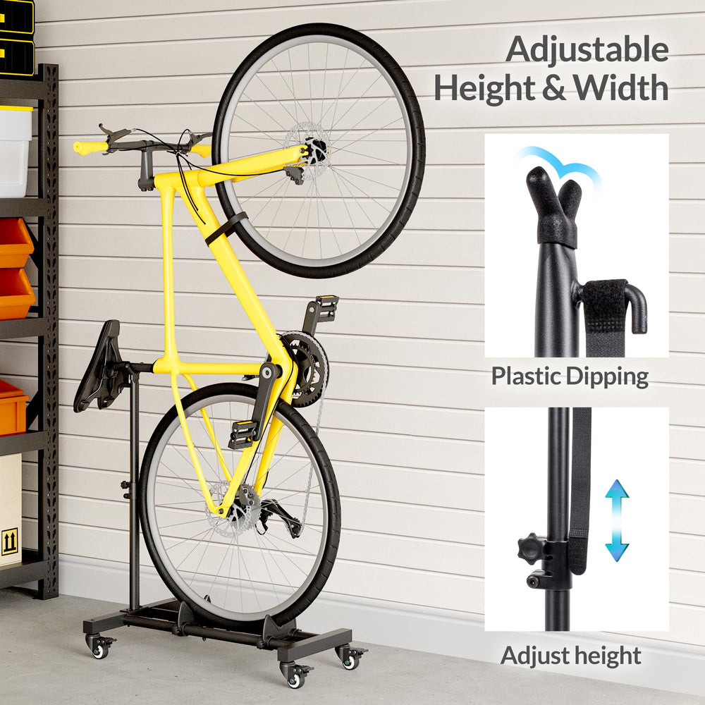 Sttoraboks demo with wide tire showing compatibility up to 4 inches