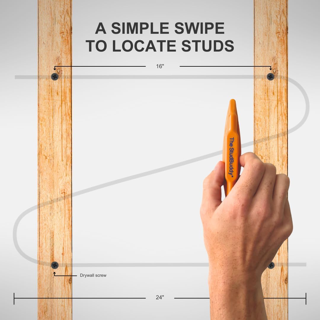 StudBuddy next to ruler showing scale for quick measurement and marking