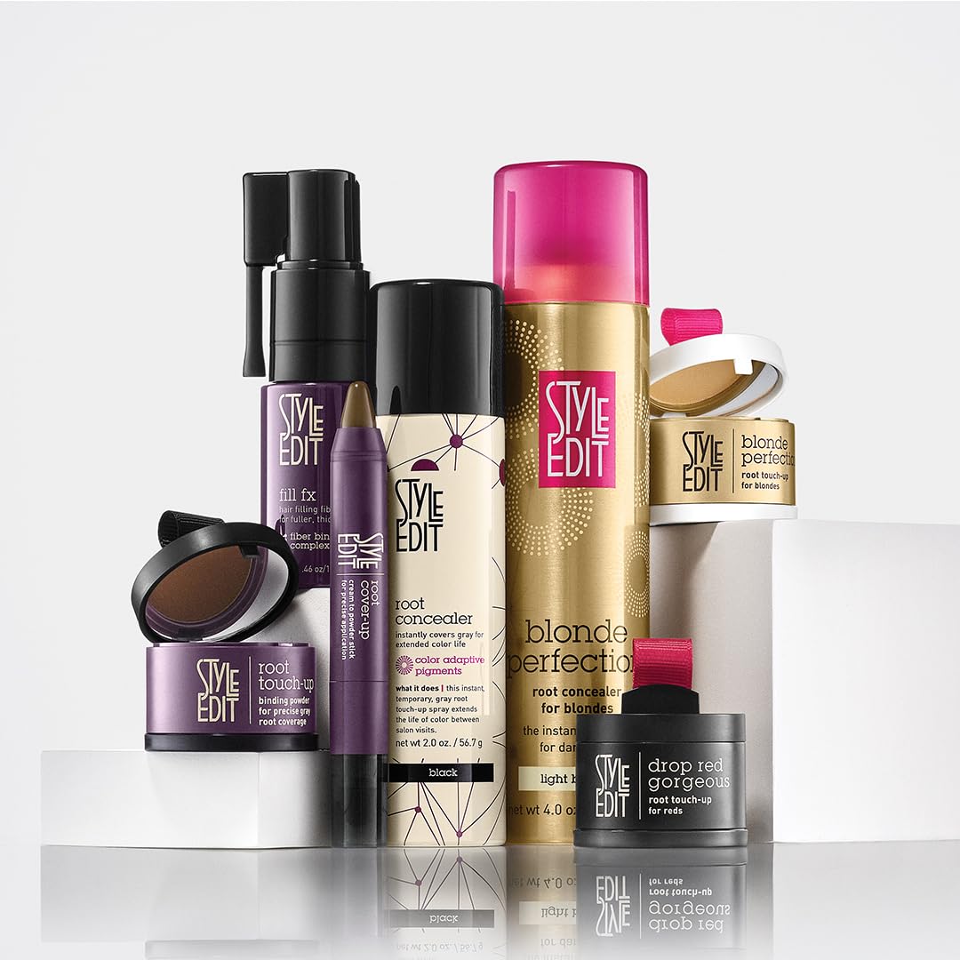 STYLE EDIT product label close-up showing ammonia-free claim and professional quality benefit