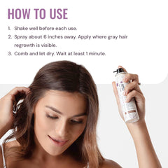 STYLE EDIT spray texture on a hair strand showing even pigments and natural blend benefit
