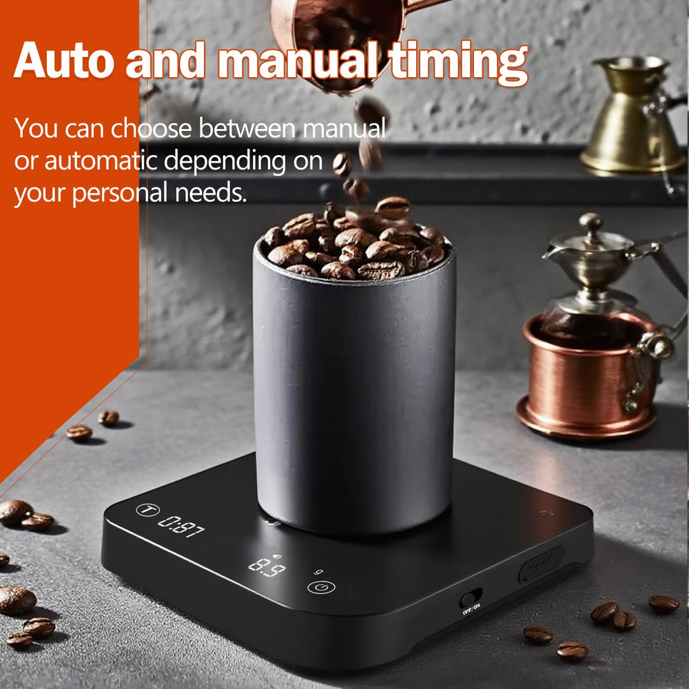 styuanmmy timer mode display illustrating precise brew timing control