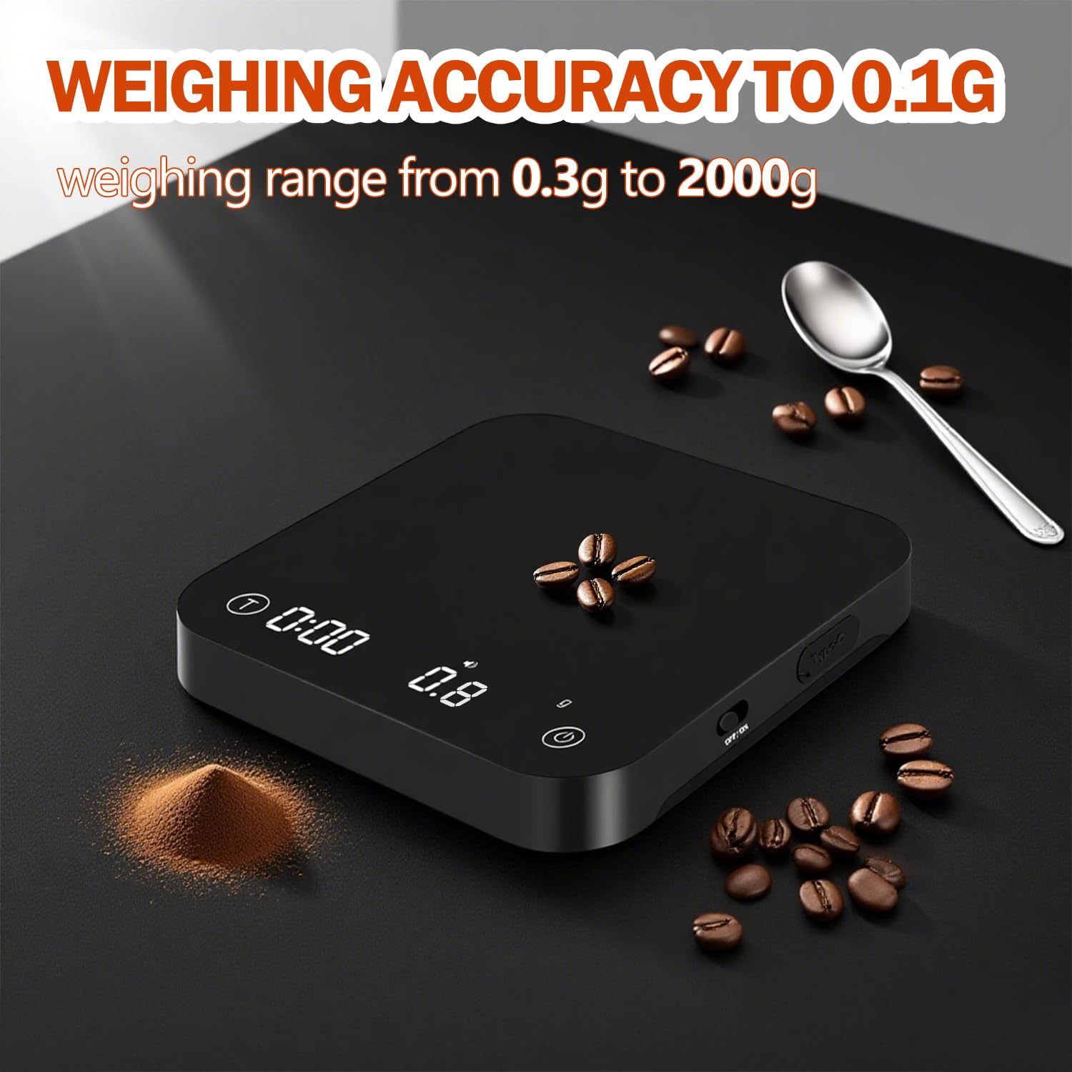 styuanmmy scale with silicone pad protecting against heat and spills