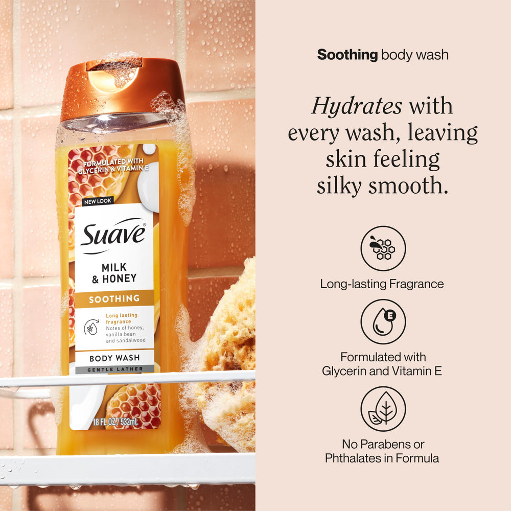 Suave pump top close-up demonstrating easy dispensing and convenience
