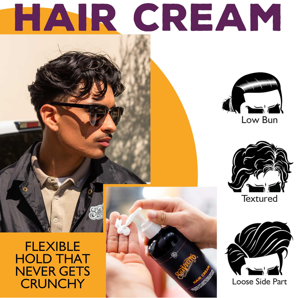 Suavecito pomade before and after comparison showing reduced frizz benefit
