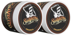 Suavecito Pomade front packaging showing brand and product benefits