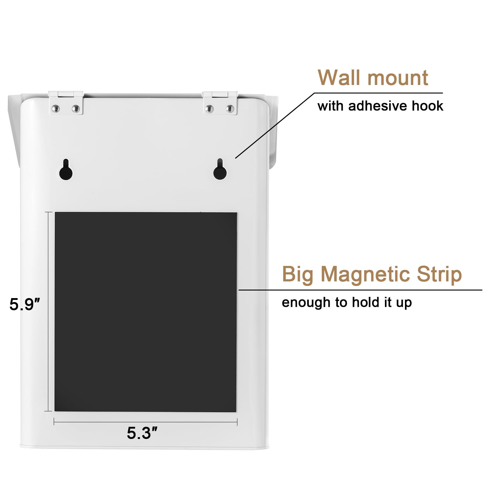SUBEKYU close-up of strong magnet attached to dryer for secure hands-free placement
