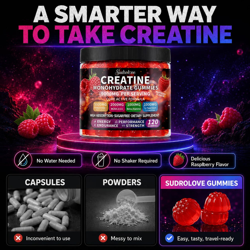 sudrolove illustrative ingredients showing BCAA and B-vitamin support visually