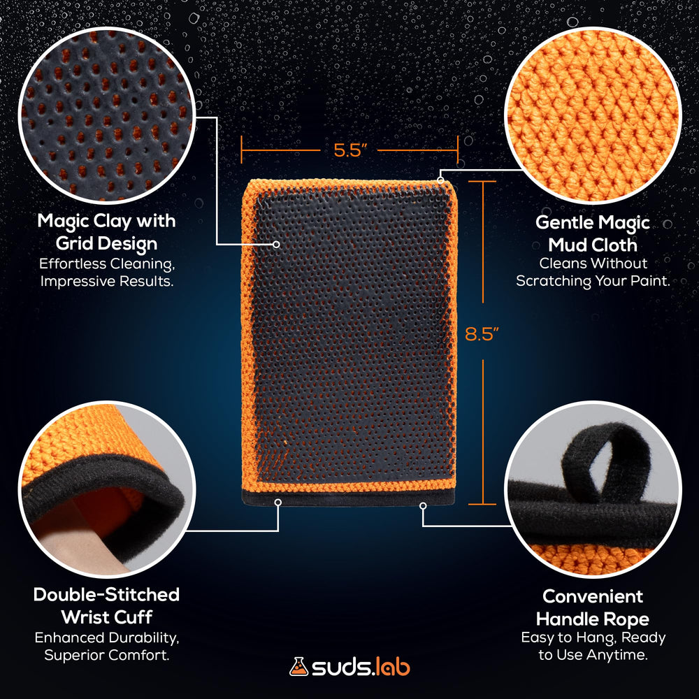 suds.lab mitt used in driveway setting delivering quick maintenance results