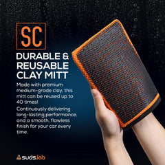 suds.lab microfiber backing detail offering grip and scratch prevention