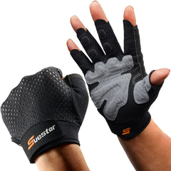 SueStar front view of gloves showing full-palm protection and secure fit