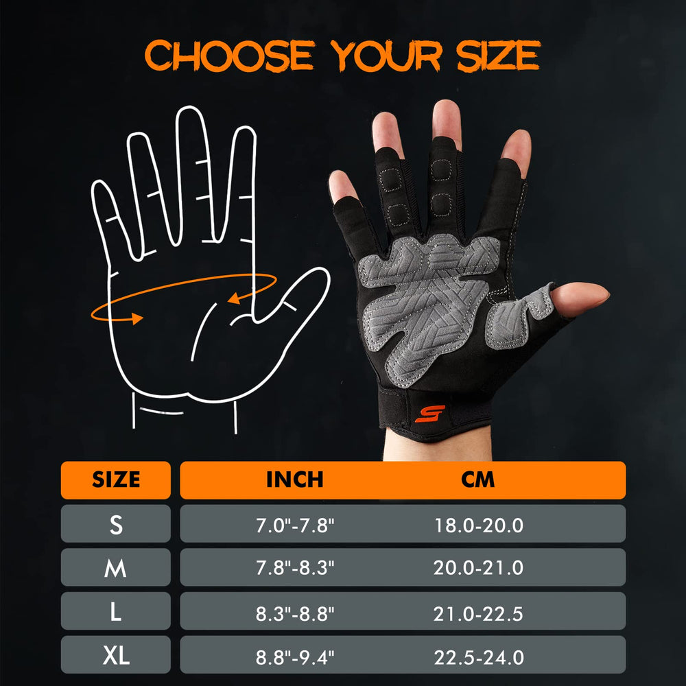 SueStar gloves in use gripping a barbell to improve grip and prevent blisters