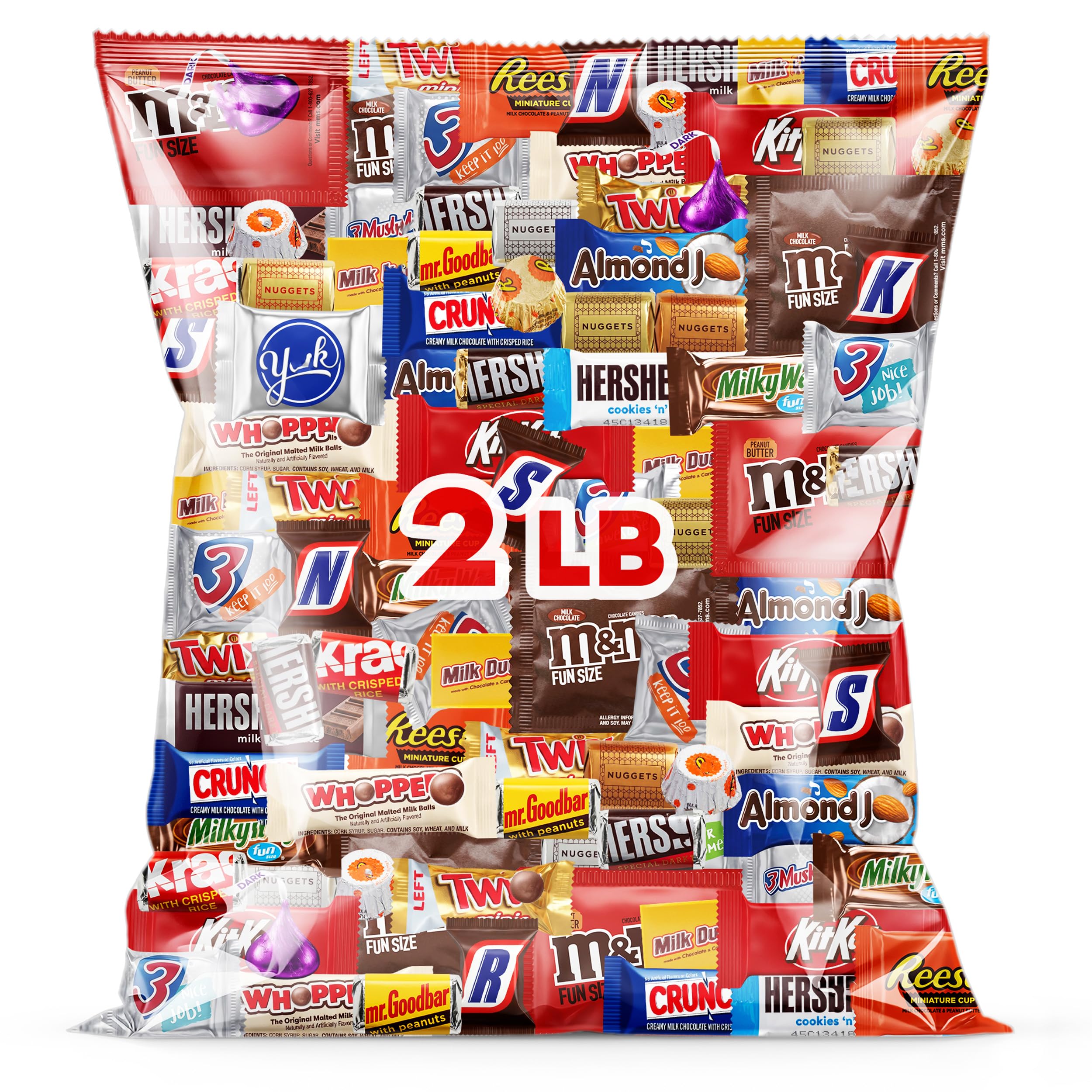 Sugaridge front packaging showing assorted individually wrapped chocolates for easy portioning