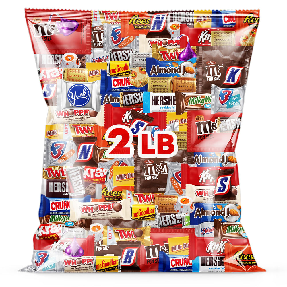 Sugaridge front packaging showing assorted individually wrapped chocolates for easy portioning