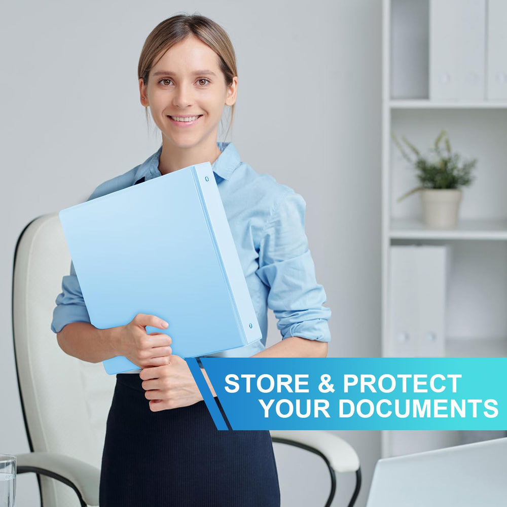 SUIN binder on desk with papers and laptop for organized workspace